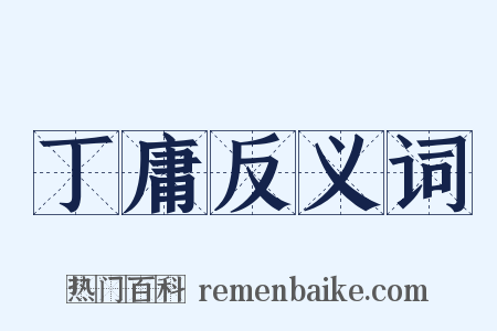丁庸反义词是什么意思的图片